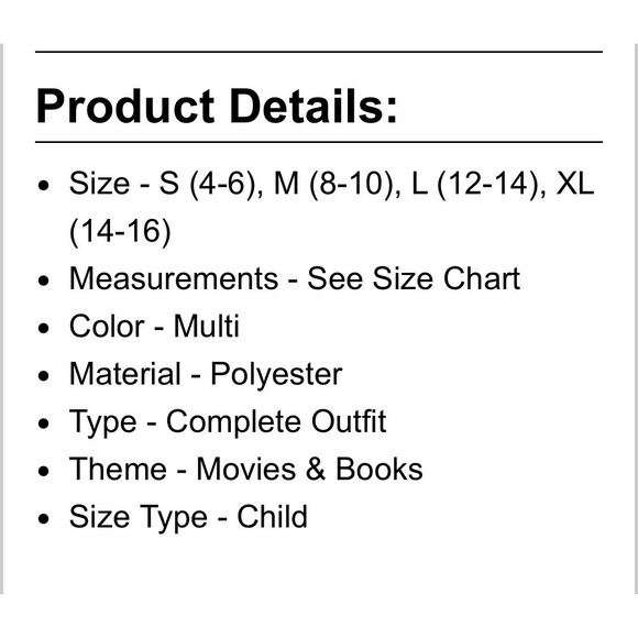 Child Wednesday Addams Black Collared Dress Girls Halloween Costume No Tag READ‎ - Picture 8 of 9